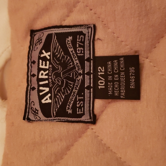 Avirex Leather Jacket size 10/12 (kids) - Picture 11 of 12